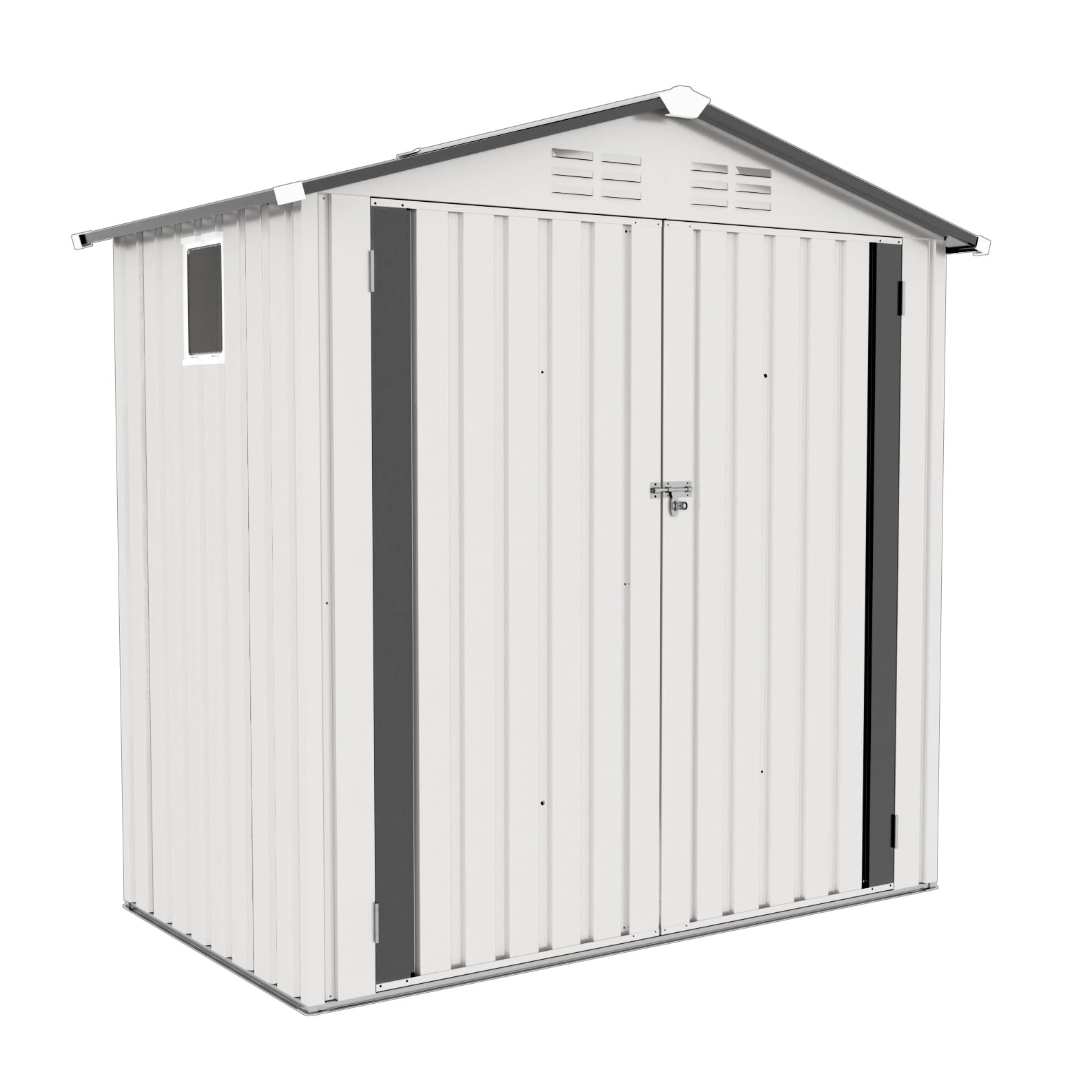 6x4 FT Metal Outdoor Storage Shed 8 - BuyStorageShed.com 6x4 FT Metal Outdoor Storage Shed