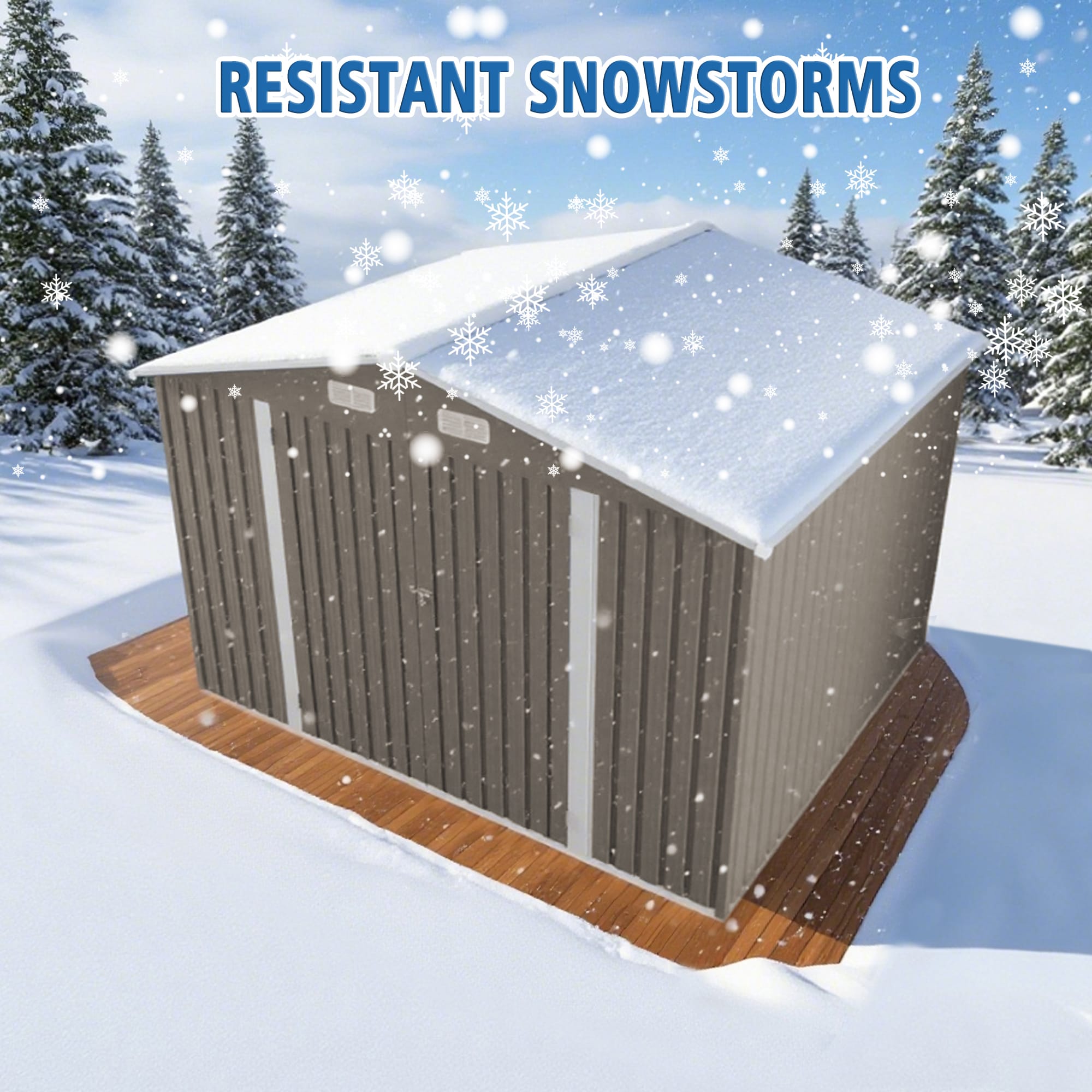 10 x 8 FT Outdoor Storage Shed 5 - BuyStorageShed.com 10 x 8 FT Outdoor Storage Shed