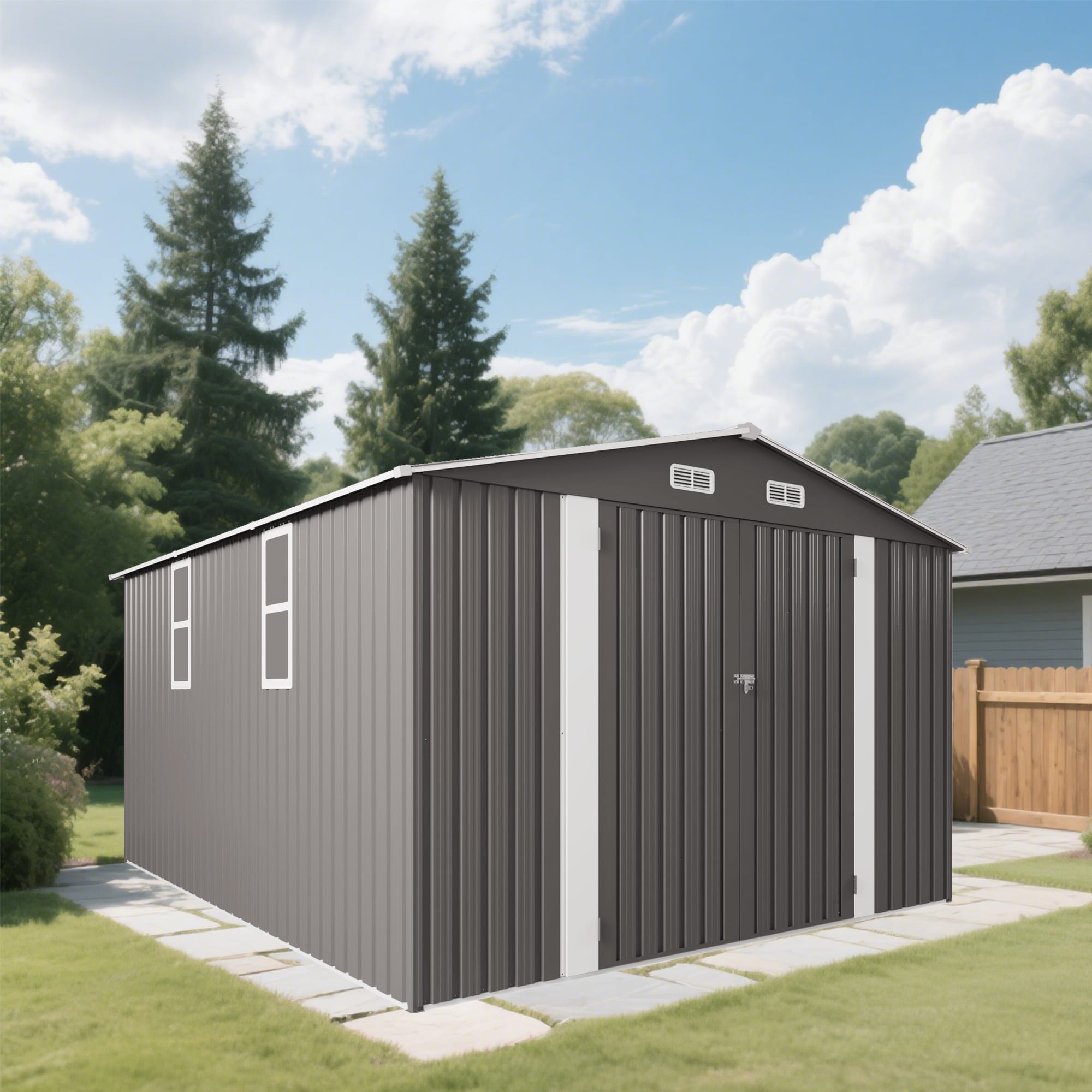 10x12FT Outdoor Storage Shed 1 - BuyStorageShed.com 10x12FT Outdoor Storage Shed