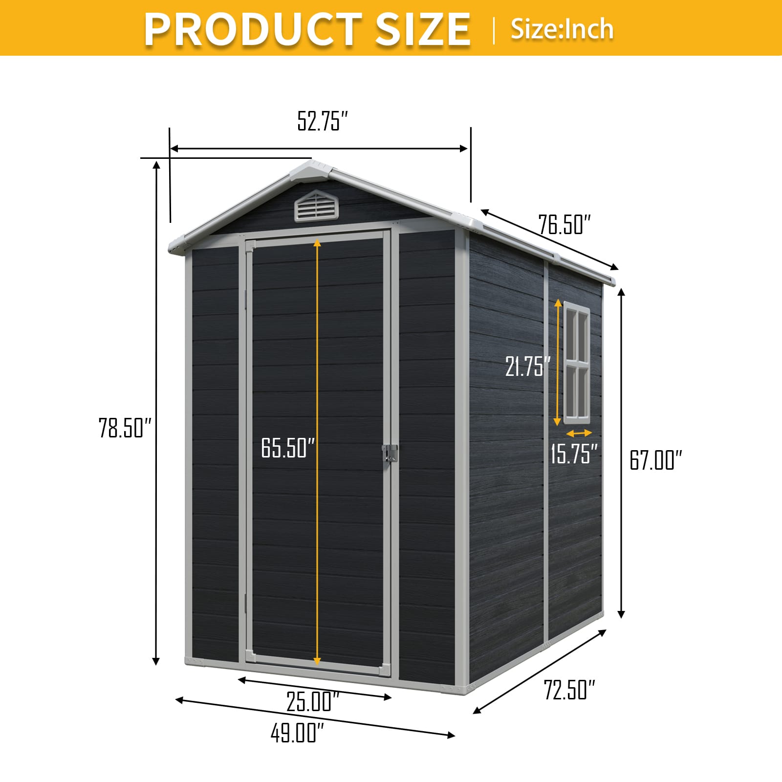 4 x 6 Ft Outdoor Plastic Storage Shed 4 - BuyStorageShed.com 4 x 6 Ft Outdoor Plastic Storage Shed