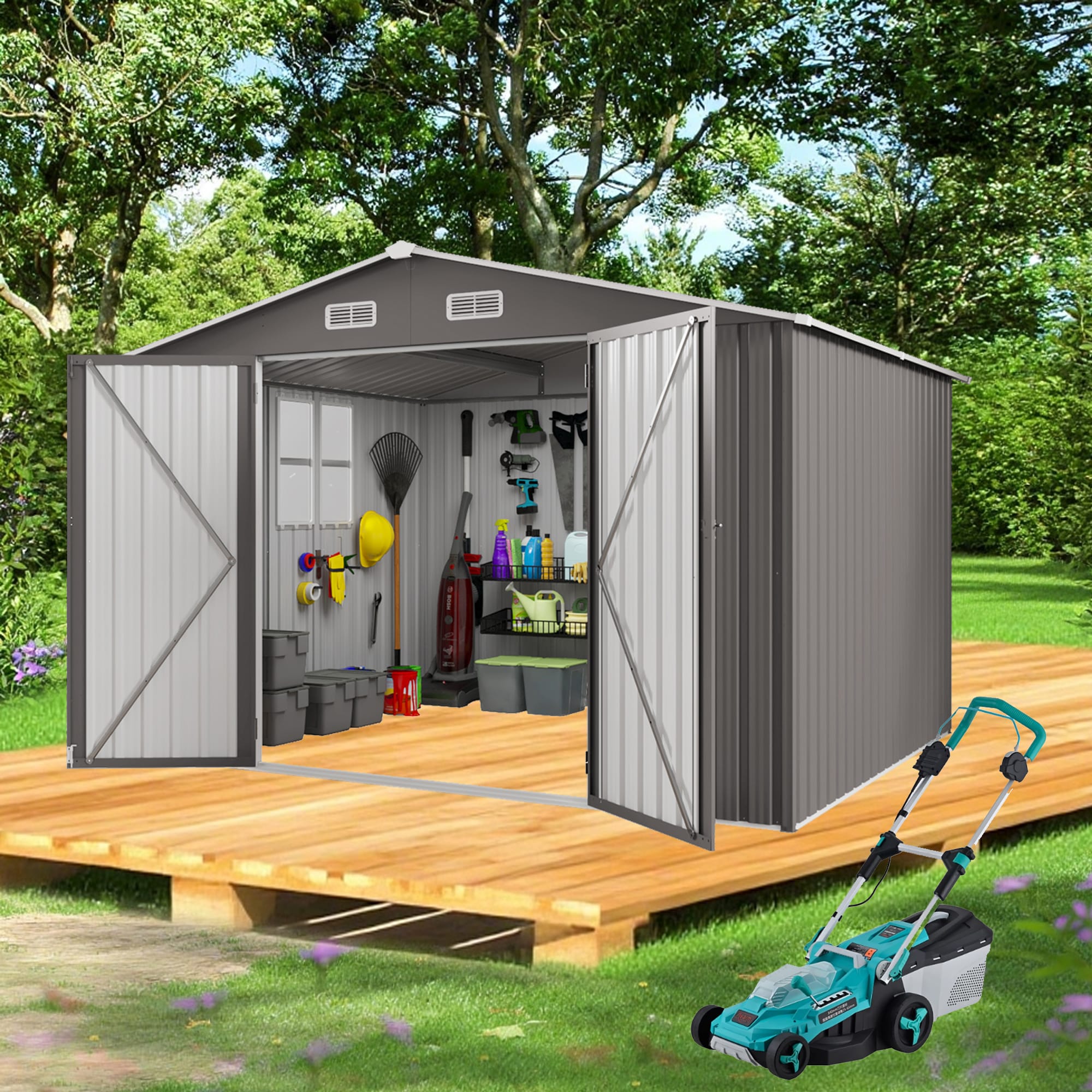 10x12FT Outdoor Storage Shed 2 - BuyStorageShed.com 10x12FT Outdoor Storage Shed