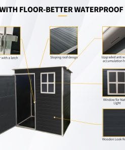 5 x 3 Ft Outdoor Plastic Storage Shed
