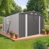 10x14 FT Outdoor Metal Storage Shed 29 - BuyStorageShed.com 10x14 FT Outdoor Metal Storage Shed