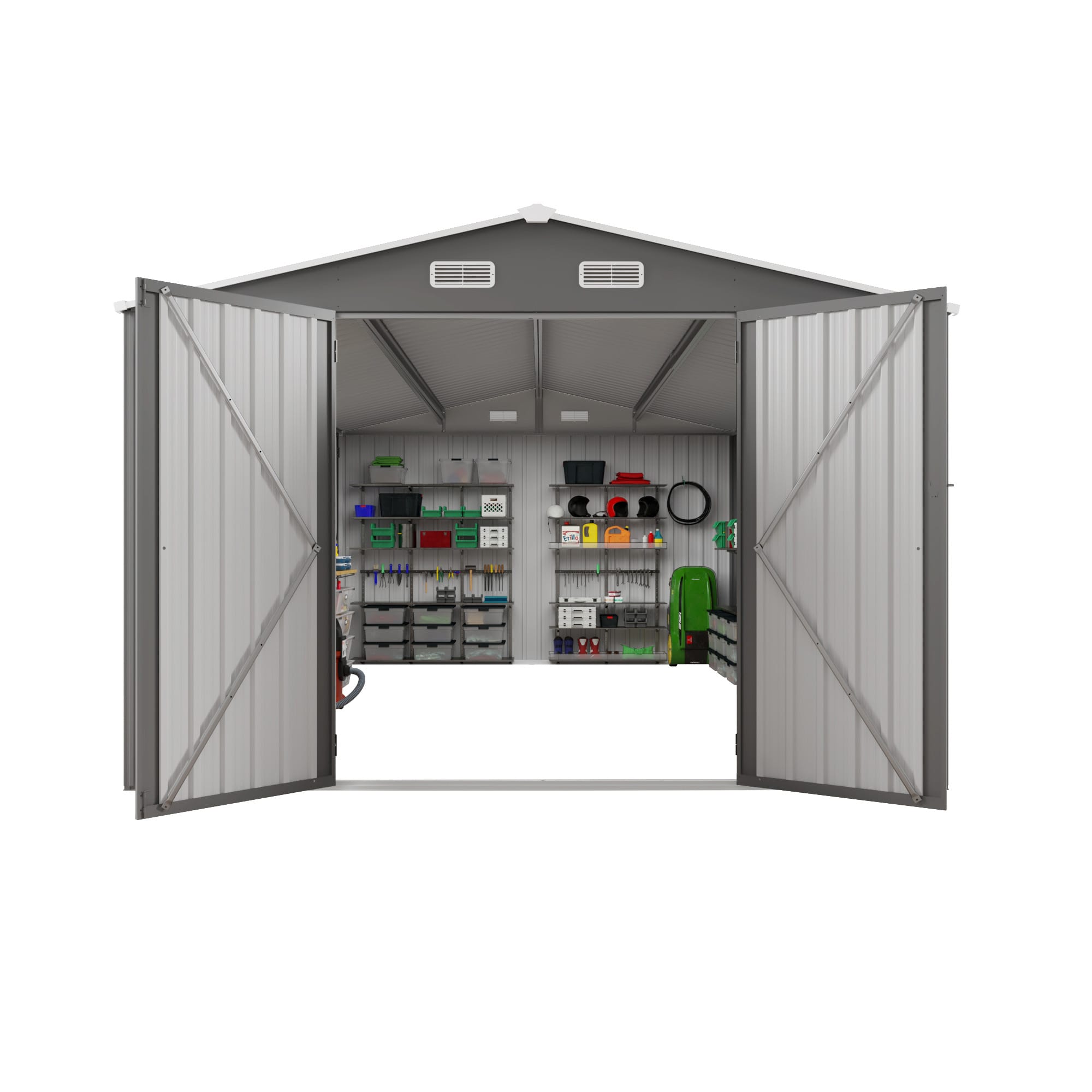 10x14 FT Outdoor Metal Storage Shed 13 - BuyStorageShed.com 10x14 FT Outdoor Metal Storage Shed