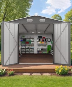 10x14 FT Outdoor Metal Storage Shed 24 - BuyStorageShed.com 10x14 FT Outdoor Metal Storage Shed