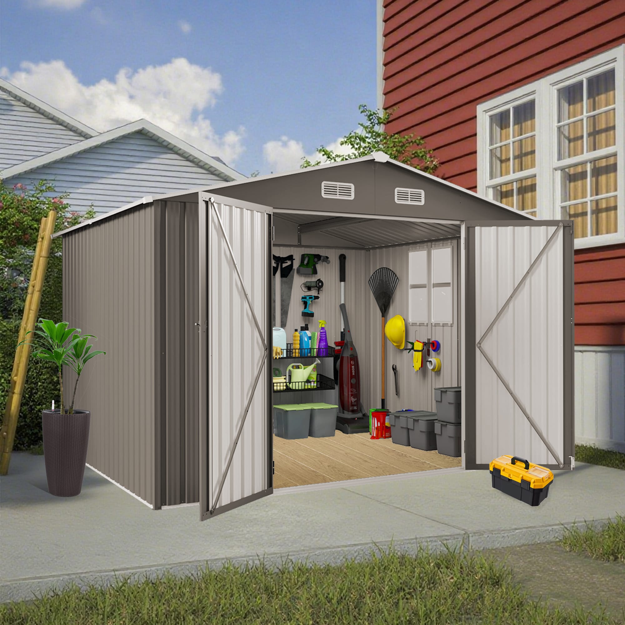 10 x 8 FT Outdoor Storage Shed 2 - BuyStorageShed.com 10 x 8 FT Outdoor Storage Shed