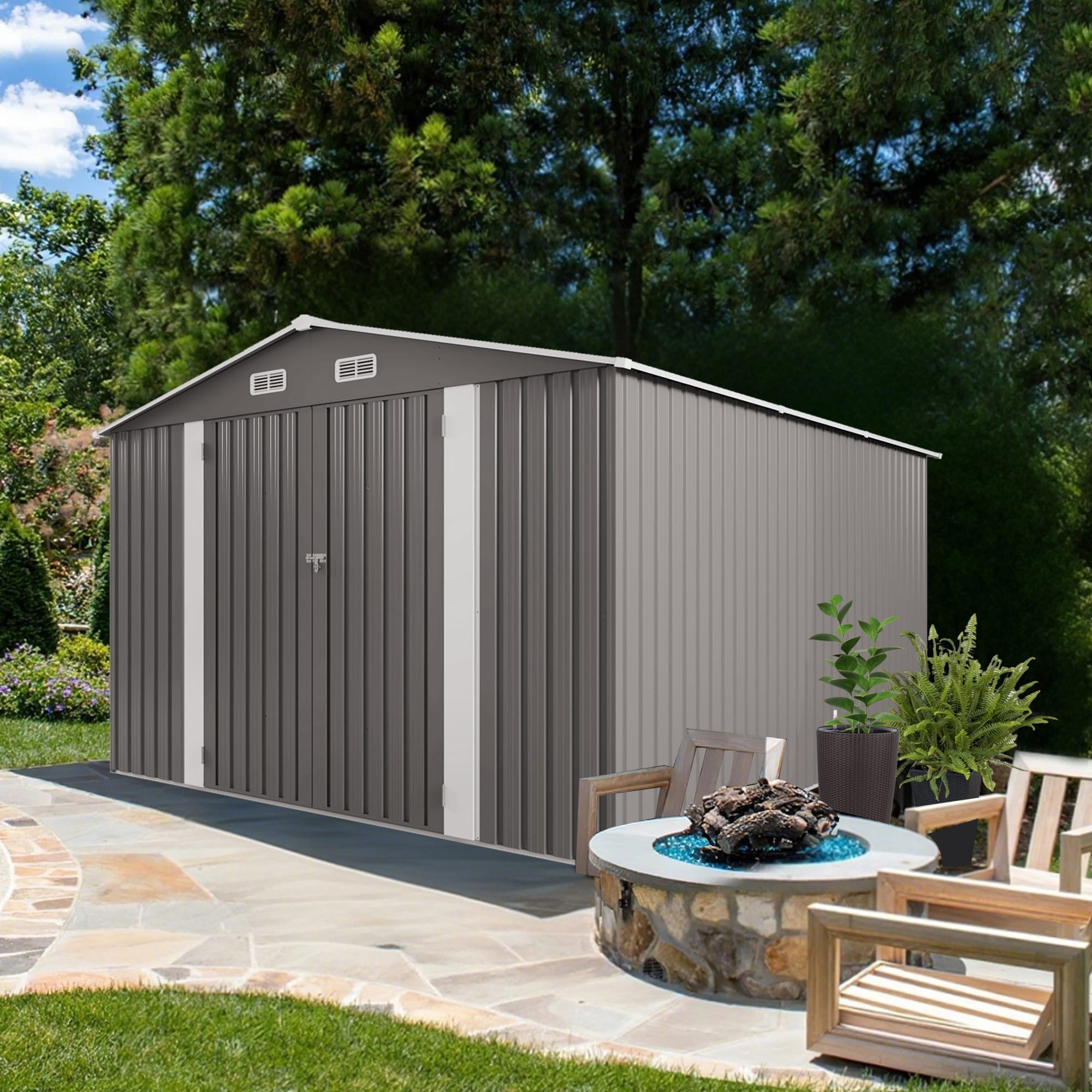 10x12FT Outdoor Storage Shed 8 - BuyStorageShed.com 10x12FT Outdoor Storage Shed