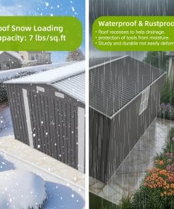 10x14 FT Outdoor Metal Storage Shed