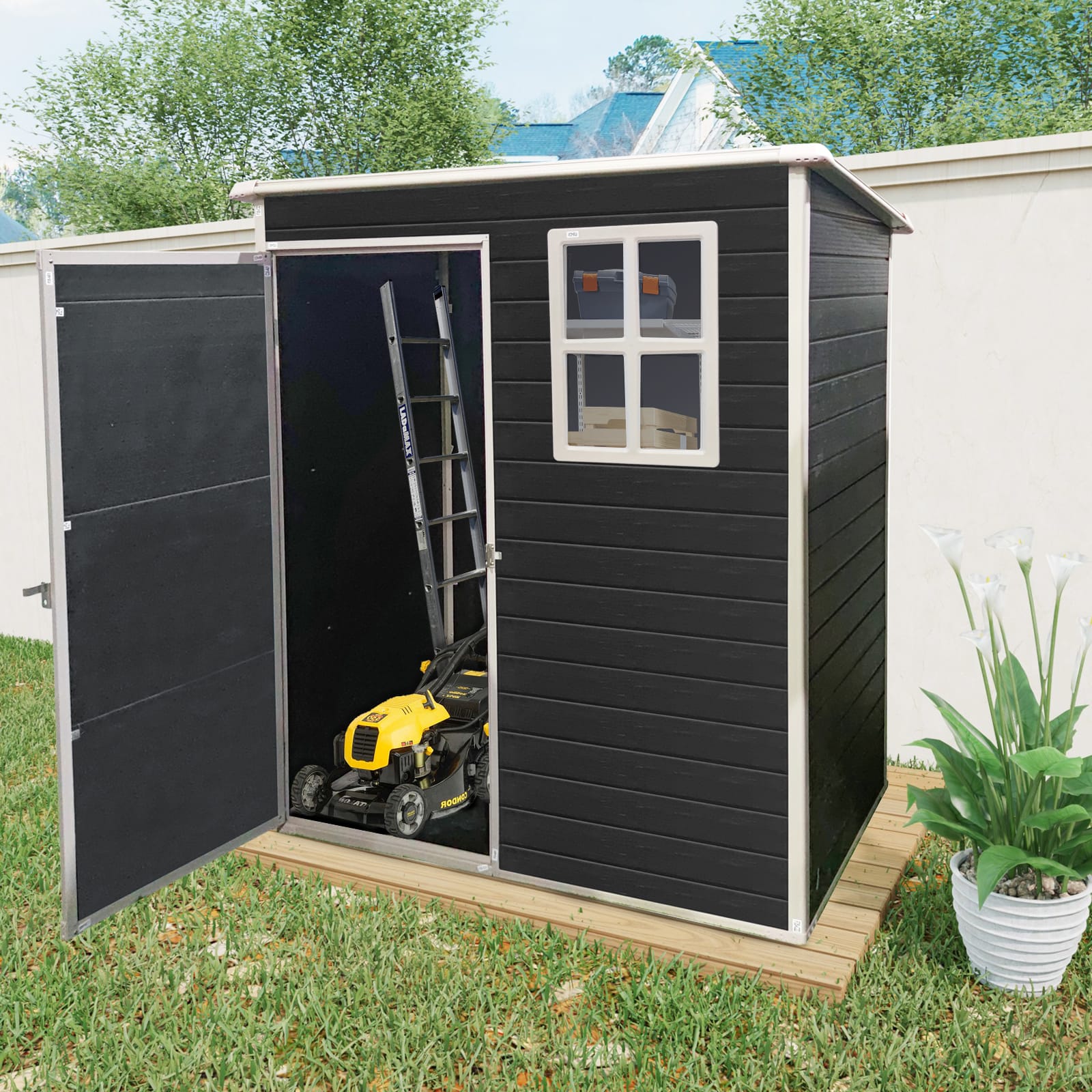 5 x 3 Ft Outdoor Plastic Storage Shed