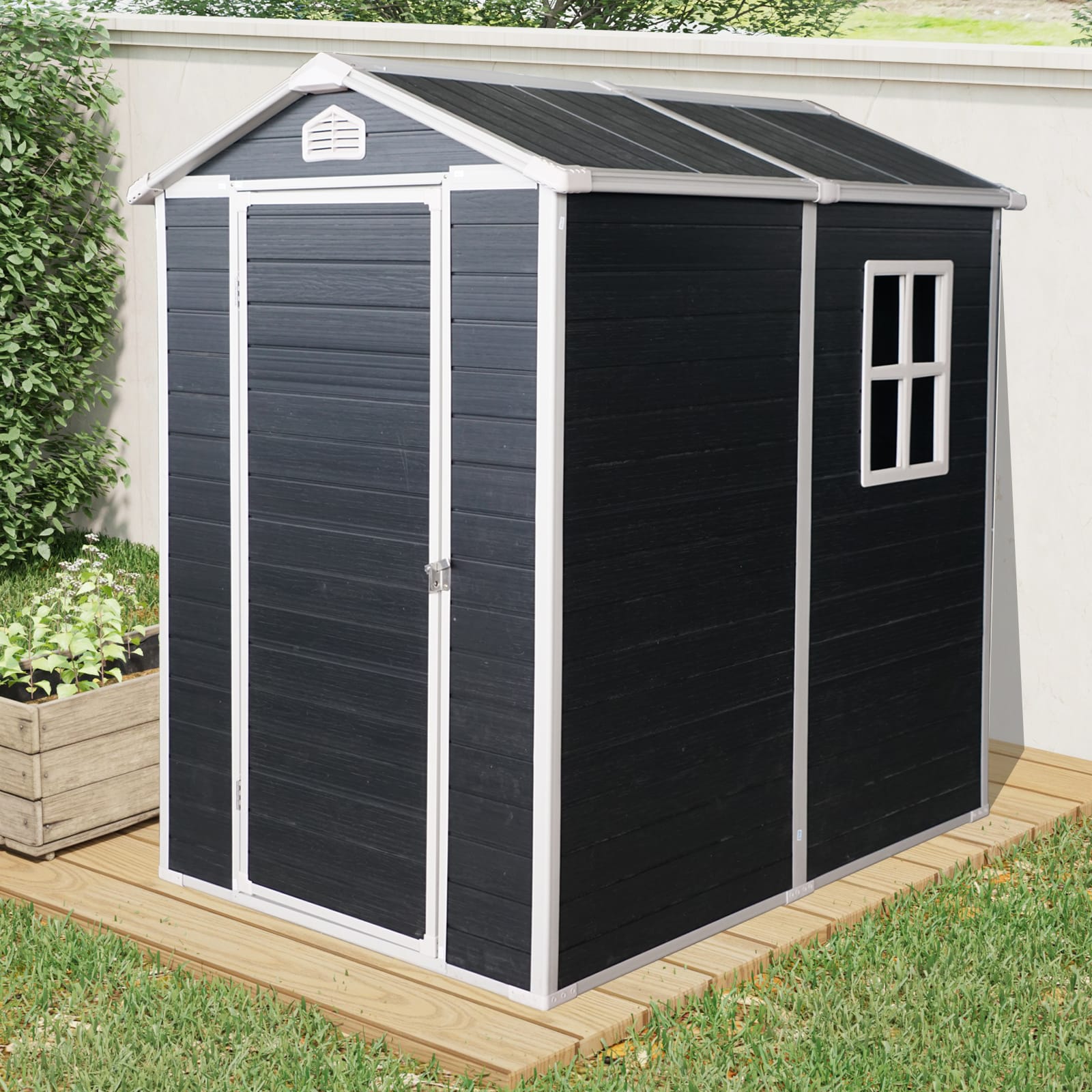 4 x 6 Ft Outdoor Plastic Storage Shed