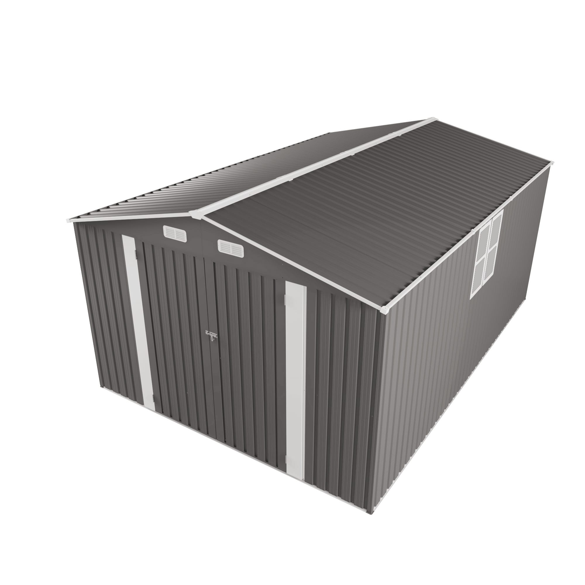 10x14 FT Outdoor Metal Storage Shed 15 - BuyStorageShed.com 10x14 FT Outdoor Metal Storage Shed