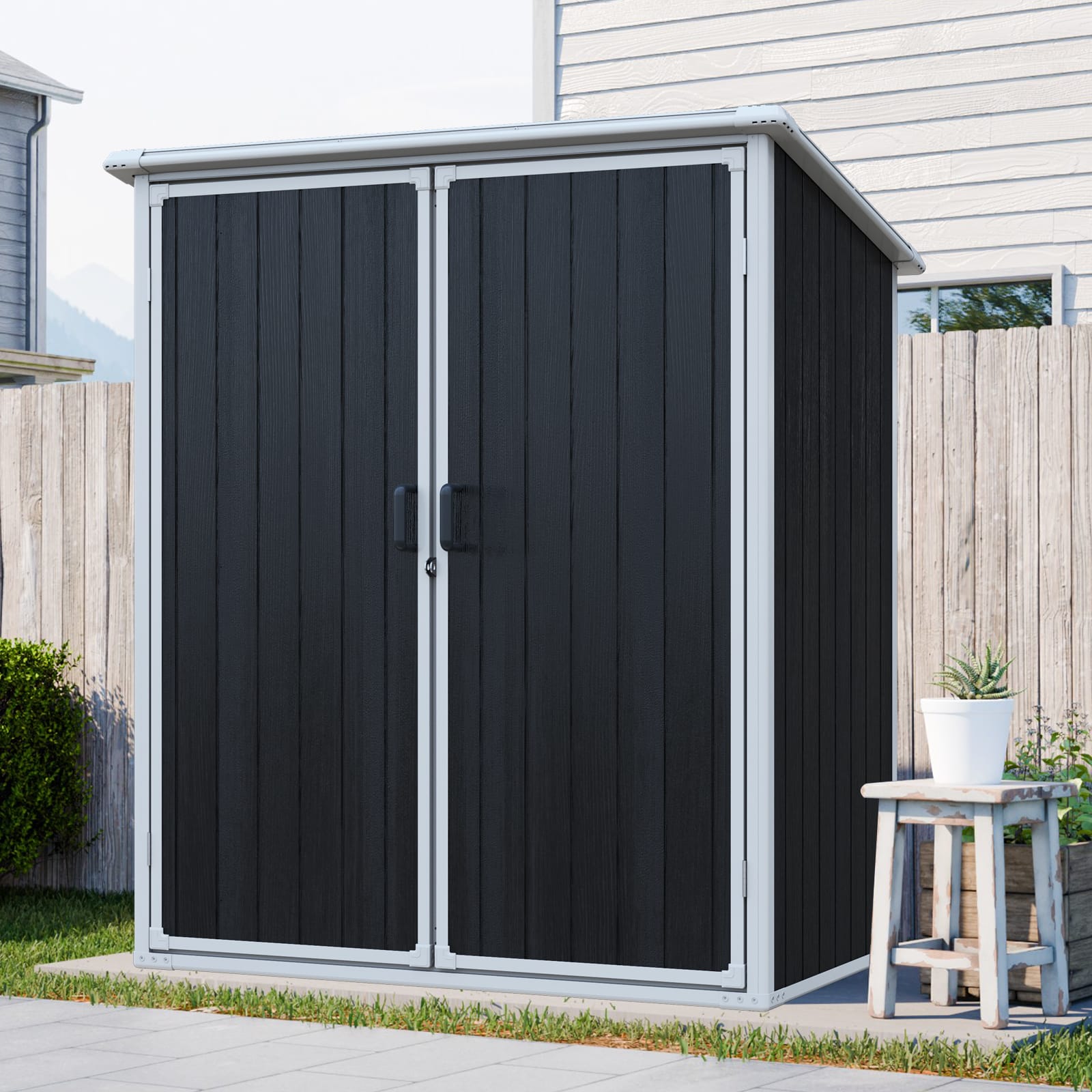 5x3ft Outdoor Storage Shed