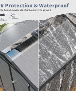 6x6 FT Plastic Outdoor Storage Shed