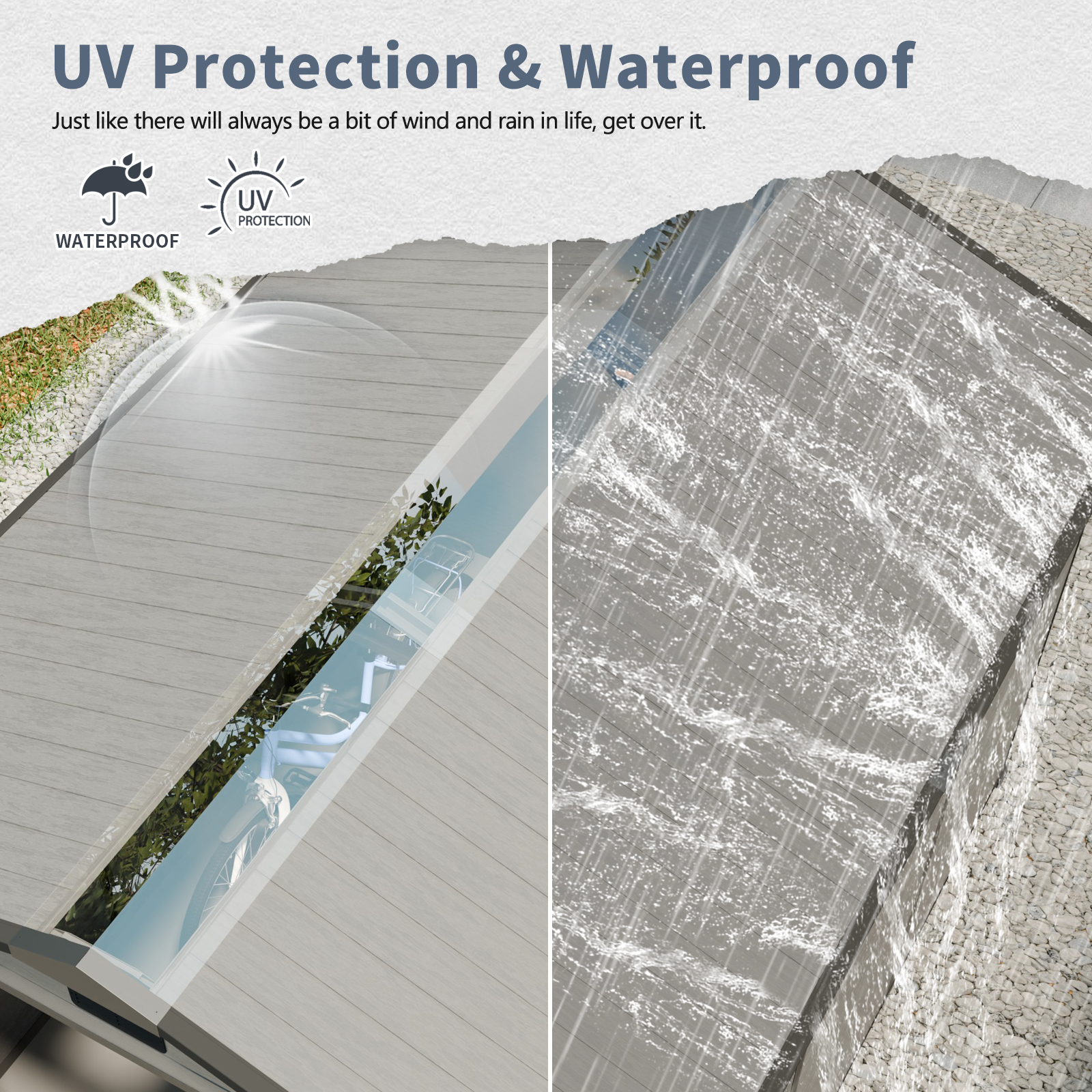 8x10FT Plastic Outdoor Storage Shed 3 - BuyStorageShed.com 8x10FT Plastic Outdoor Storage Shed