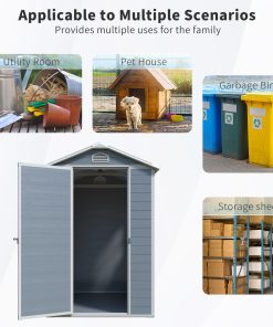4x6ft Resin Outdoor Storage Shed 15 - BuyStorageShed.com 4x6ft Resin Outdoor Storage Shed