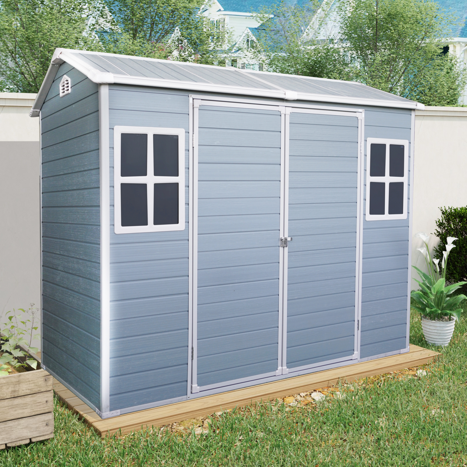 8x4FT Outdoor Storage Shed