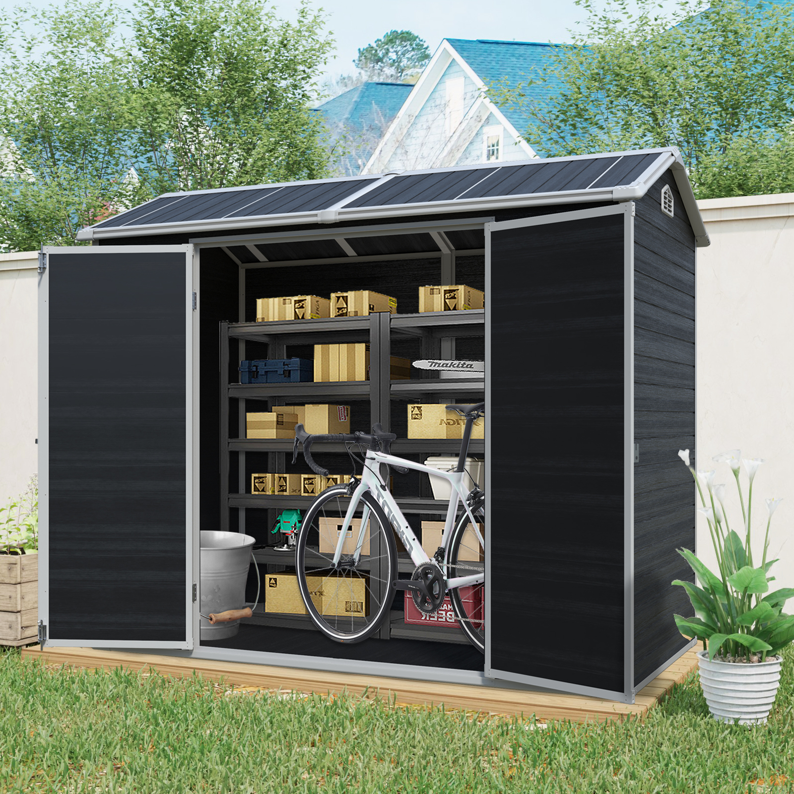 8x4FT Outdoor Storage Shed