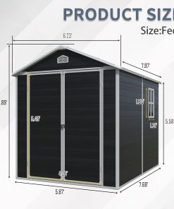6FT x 8FT Resin Outdoor Storage Shed 13 - BuyStorageShed.com 6FT x 8FT Resin Outdoor Storage Shed