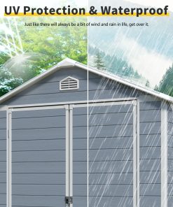 8FT x 6FT Resin Outdoor Storage Shed