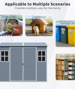 8x4FT Outdoor Storage Shed 14 - BuyStorageShed.com 8x4FT Outdoor Storage Shed