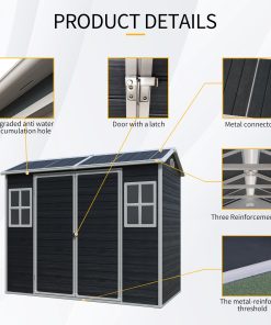 8 x 4 FT Outdoor Storage Shed 10 - BuyStorageShed.com 8 x 4 FT Outdoor Storage Shed