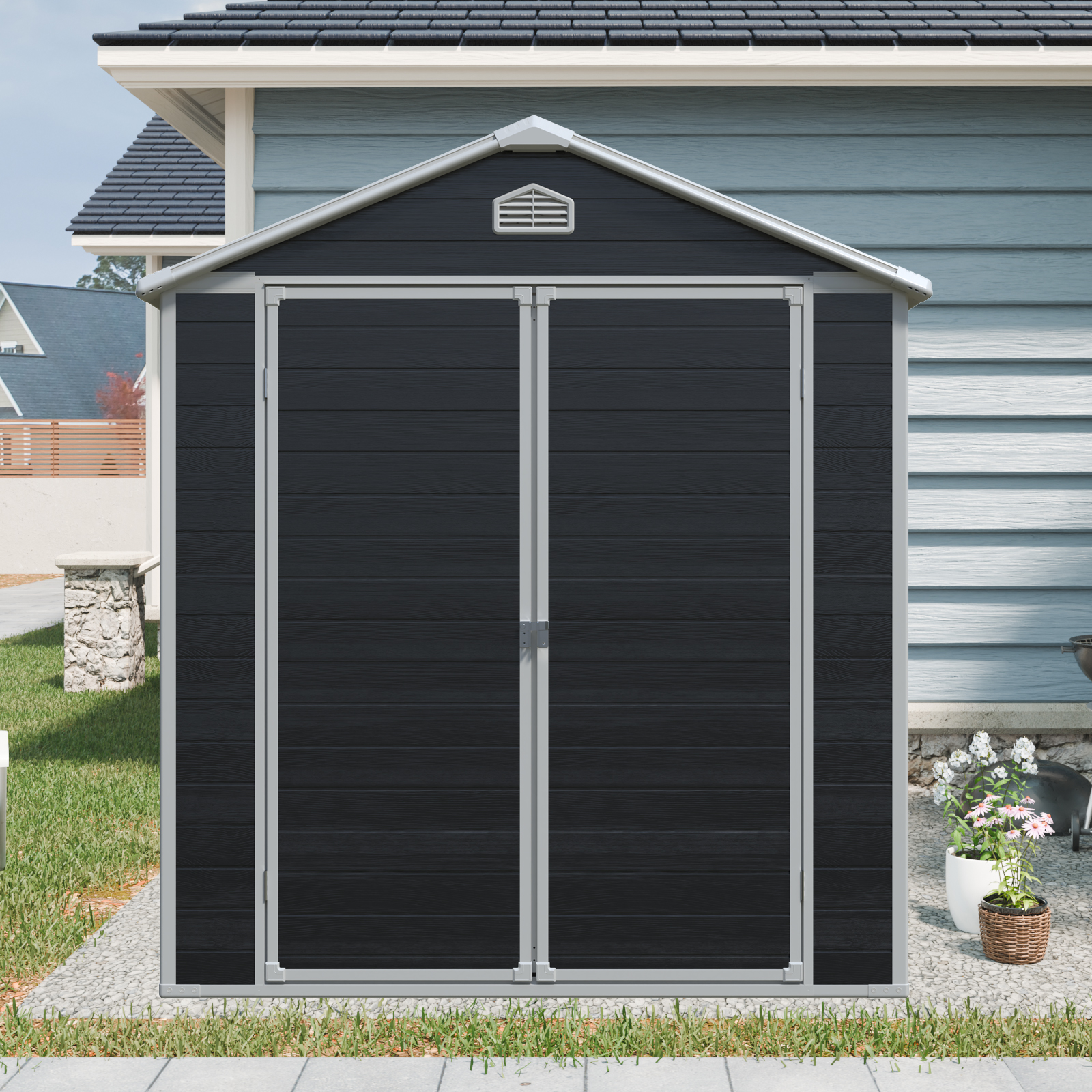 6FT x 8FT Resin Outdoor Storage Shed 2 - BuyStorageShed.com 6FT x 8FT Resin Outdoor Storage Shed