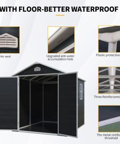 6FT x 8FT Resin Outdoor Storage Shed 11 - BuyStorageShed.com 6FT x 8FT Resin Outdoor Storage Shed