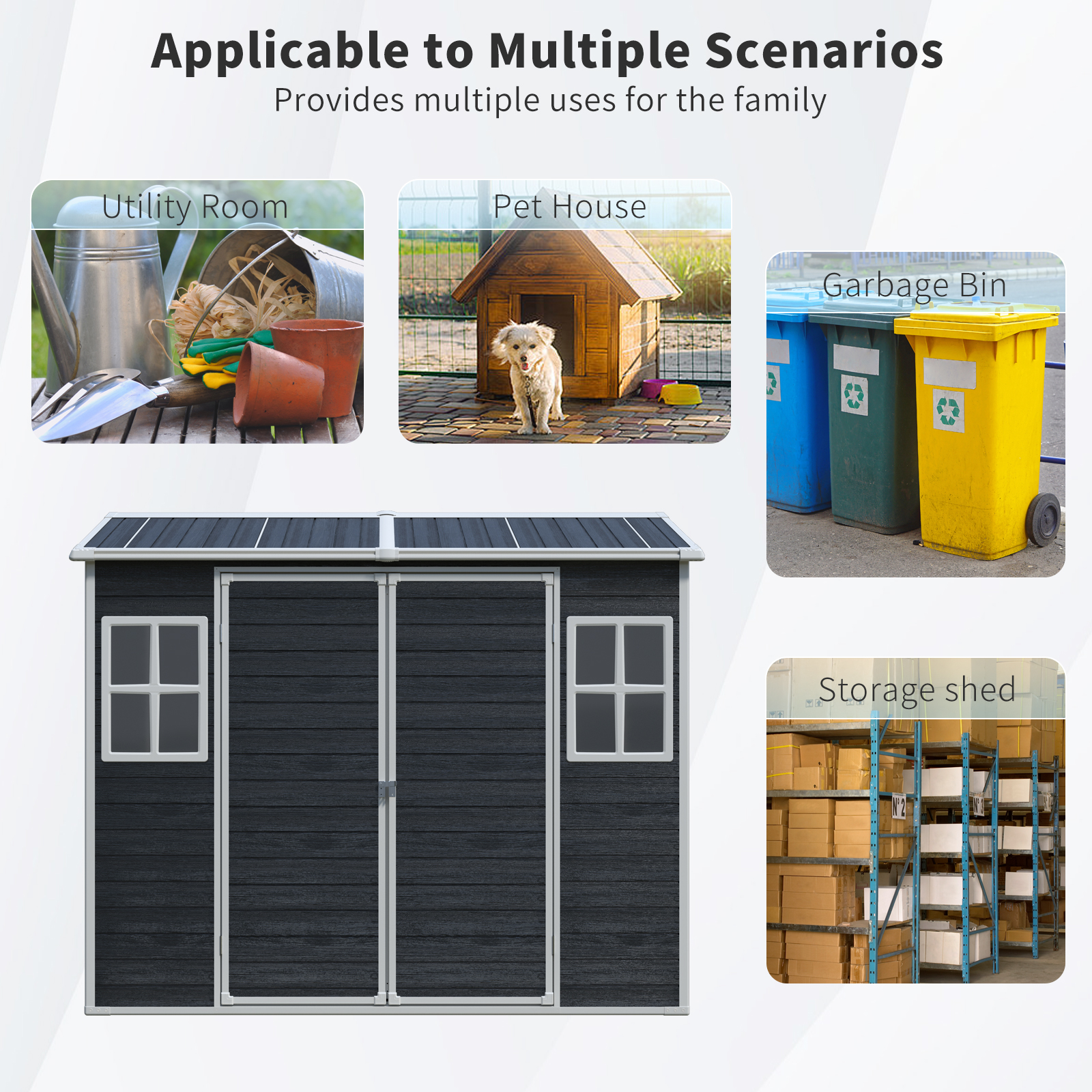 8 x 4 FT Outdoor Storage Shed 8 - BuyStorageShed.com 8 x 4 FT Outdoor Storage Shed