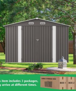 10x12FT Large Metal Outdoor Storage Shed 29 - BuyStorageShed.com 10x12FT Large Metal Outdoor Storage Shed