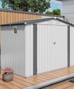 8x6 Ft Metal Outdoor Garden Storage Shed