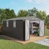 10x12FT Large Metal Outdoor Storage Shed