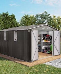 10x12FT Large Metal Outdoor Storage Shed