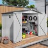 8x6 Ft Metal Outdoor Garden Storage Shed 42 - BuyStorageShed.com 8x6 Ft Metal Outdoor Garden Storage Shed