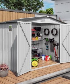 8x6 Ft Metal Outdoor Garden Storage Shed