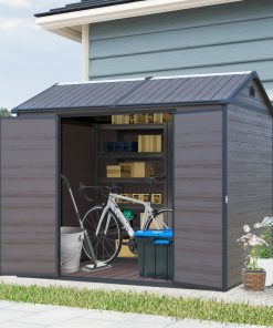 8x6 Ft Resin Outdoor Storage Shed