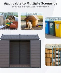 8x6 Ft Resin Outdoor Storage Shed 15 - BuyStorageShed.com 8x6 Ft Resin Outdoor Storage Shed