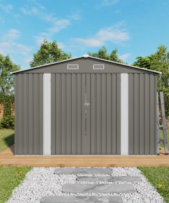 10x12FT Large Metal Outdoor Storage Shed 32 - BuyStorageShed.com 10x12FT Large Metal Outdoor Storage Shed