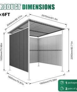 6x6FT Outdoor Pergola