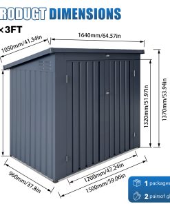 5x3FT Outdoor Trash Can