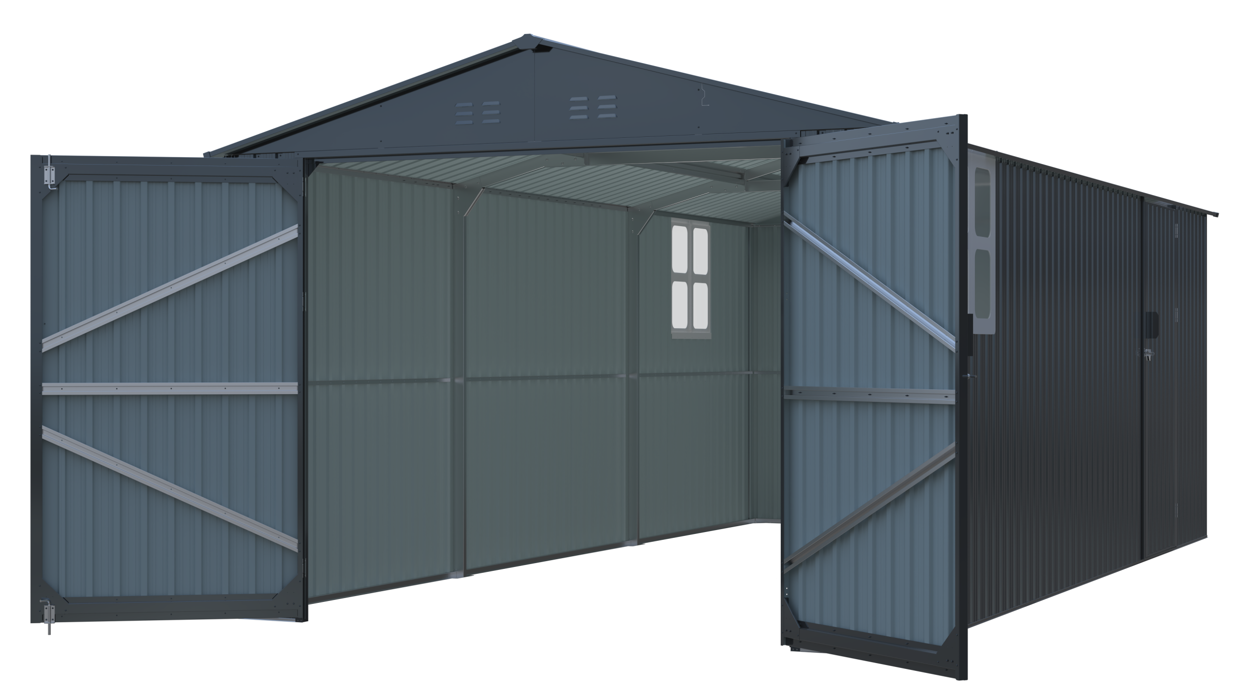 20x10 FT Outdoor Storage Shed 4 - BuyStorageShed.com 20x13 FT Outdoor Storage Shed