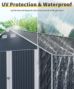12×20 FT Metal Outdoor Storage Shed
