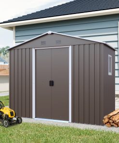 8 x 4ft Outdoor Metal Storage Shed