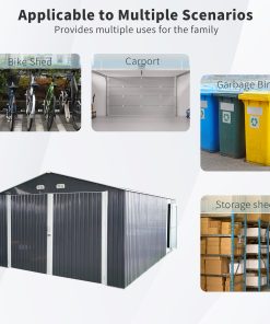 20x13 FT Metal Outdoor Storage Shed