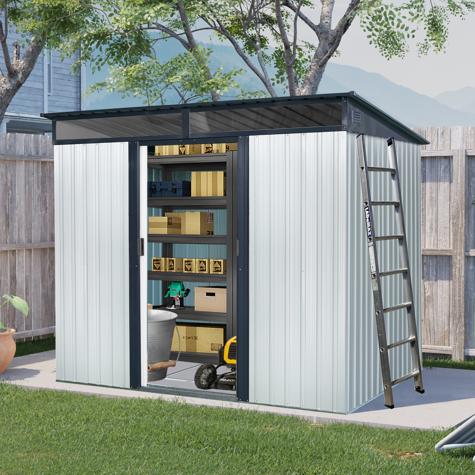 8 x 6ft Outdoor Metal Storage