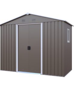 8 x 4ft Outdoor Metal Storage Shed