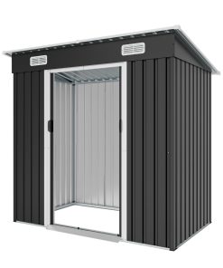 6x4FT Galvanized Steel Shed