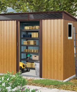 8 x 6ft Outdoor Metal Storage with Window