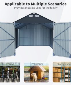 12×20 FT Metal Outdoor Storage Shed
