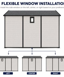 8x10 FT Plastic Outdoor Storage Shed