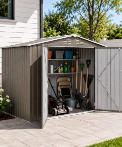 8x6FT Outdoor Metal Storage Shed
